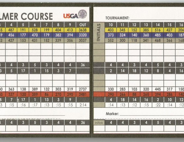 The Orchard Golf Club  score side